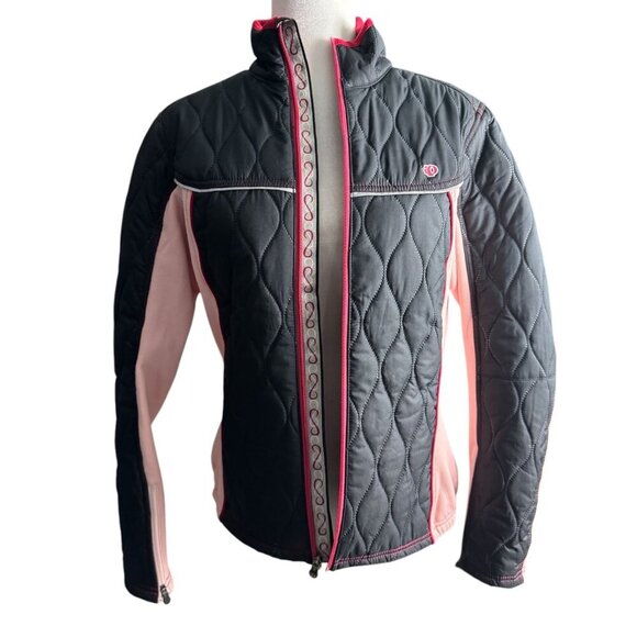 Pearl Izumi Cycling Jacket Long Sleeve Wind Breaker Black Pink Womens Size Large - Picture 11 of 11